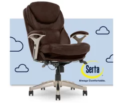 Claremont Chestnut Brown Bonded Leather Office Chair -FurniHub Store 810590393 1