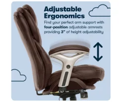 Claremont Chestnut Brown Bonded Leather Office Chair -FurniHub Store 810590393 11