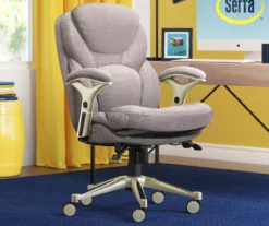 Claremont Light Gray Fabric Office Chair -FurniHub Store 810590395 2 1