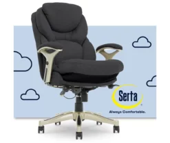Claremont Dark Gray Fabric Office Chair 23 Claremont Dark Gray Fabric Office Chair -FurniHub Store 810590396 1
