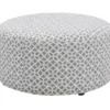 Anderson Gray Lattice Ottoman 1 Anderson Gray Lattice Ottoman -FurniHub Store 810590544