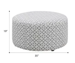 Anderson Gray Lattice Ottoman -FurniHub Store 810590544 2 1