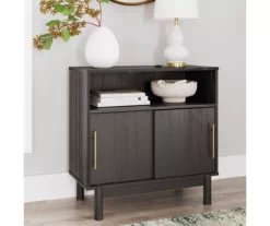 Brymont Dark Gray Sliding Door Accent Cabinet -FurniHub Store 810591843 7