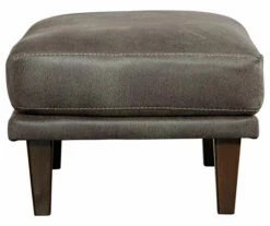 Arroyo Smoke Faux Leather Ottoman 10 Arroyo Smoke Faux Leather Ottoman -FurniHub Store 810594591 4
