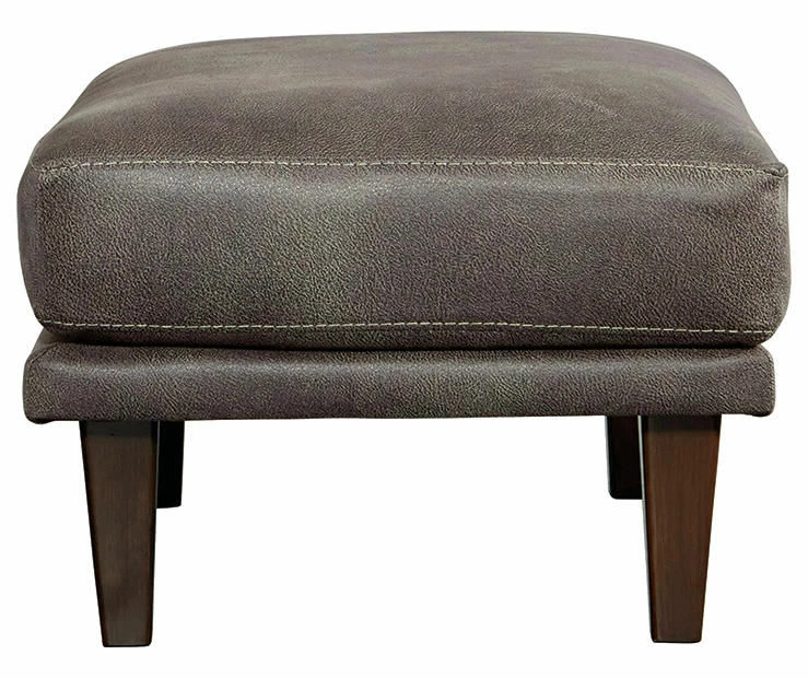 Arroyo Smoke Faux Leather Ottoman 6 Arroyo Smoke Faux Leather Ottoman - Image 4