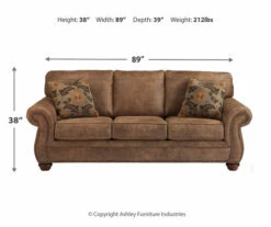 Larkinhurst Earth Faux Leather Queen Sofa Sleeper -FurniHub Store 810594594 3