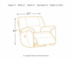 Tambo Pewter Faux Leather Rocker Recliner -FurniHub Store 810594596 11