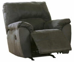 Tambo Pewter Faux Leather Rocker Recliner -FurniHub Store 810594596 7