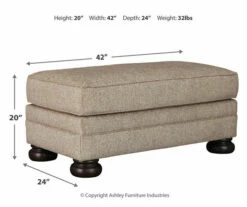 Kananwood Oatmeal Ottoman -FurniHub Store 810594597 4