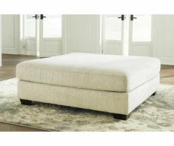 Kildare Parchment Oversize Accent Ottoman -FurniHub Store 810594602