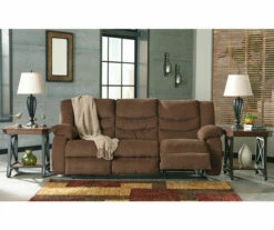 Tulen Chocolate Reclining Sofa -FurniHub Store 810594622 3