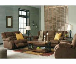 Tulen Chocolate Reclining Sofa -FurniHub Store 810594622 810594623 2