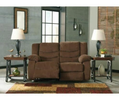 Tulen Chocolate Reclining Loveseat 12 Tulen Chocolate Reclining Loveseat -FurniHub Store 810594623 3