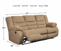 Tulen Mocha Reclining Sofa -FurniHub Store 810594625 3 1