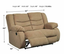 Tulen Mocha Reclining Loveseat 17 Tulen Mocha Reclining Loveseat -FurniHub Store 810594629 4 1