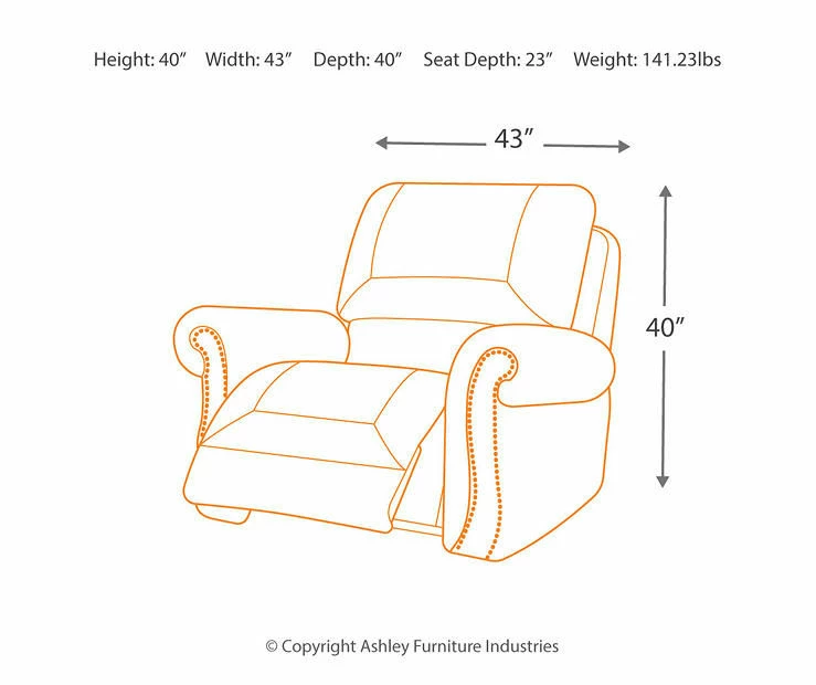 Larkinhurst Earth Faux Leather Rocker Recliner 7 Larkinhurst Earth Faux Leather Rocker Recliner - Image 5