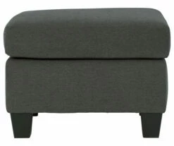 Bayonne Charcoal Ottoman -FurniHub Store 810594661 2