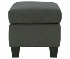 Bayonne Charcoal Ottoman -FurniHub Store 810594661 3