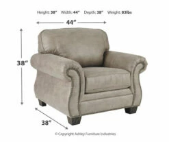 Olsberg Steel Faux Suede Armchair 10 Olsberg Steel Faux Suede Armchair -FurniHub Store 810594671 3 1