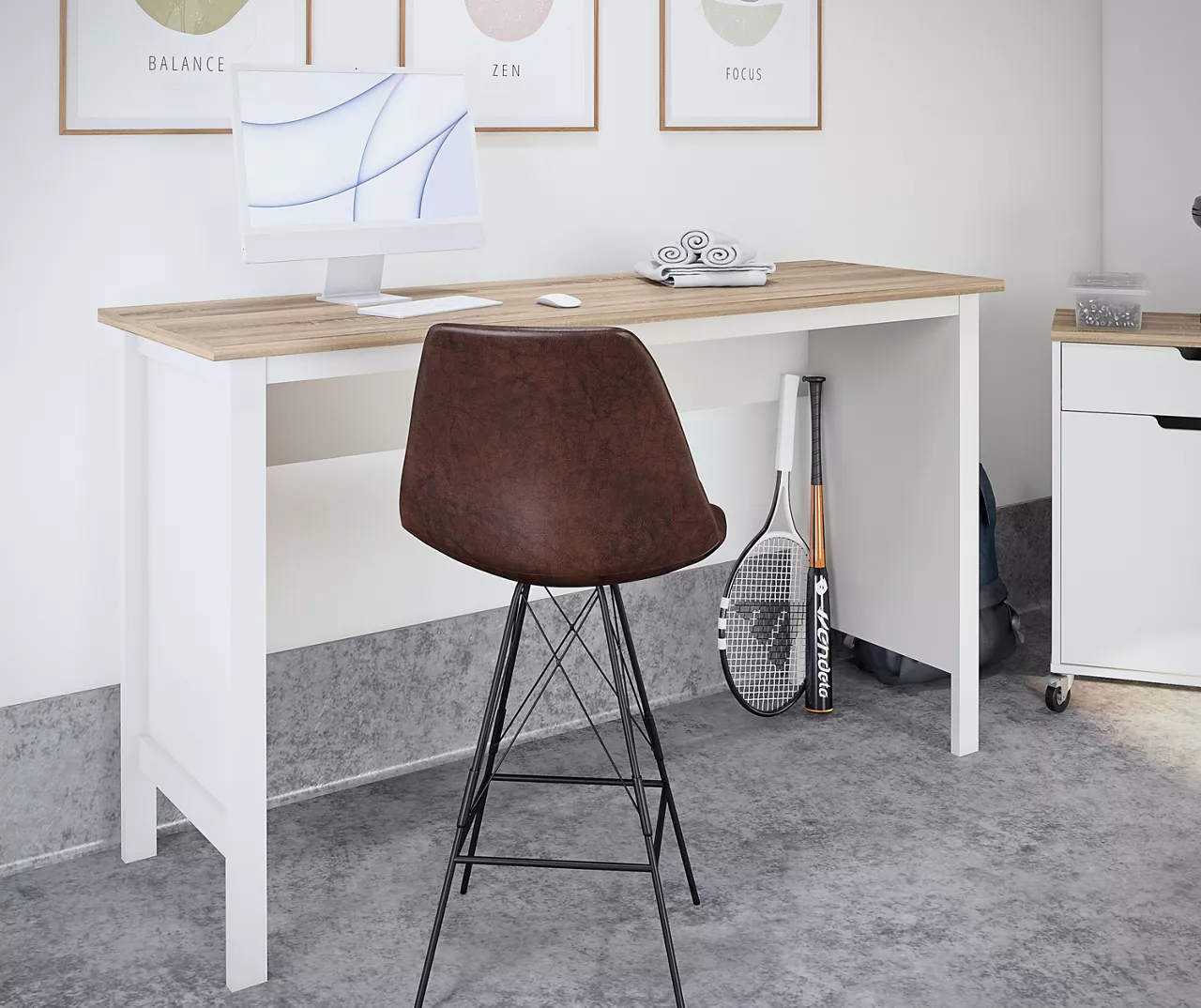 Evolution Vantage White & Weathered Oak Workbench 7 Evolution Vantage White & Weathered Oak Workbench - Image 5