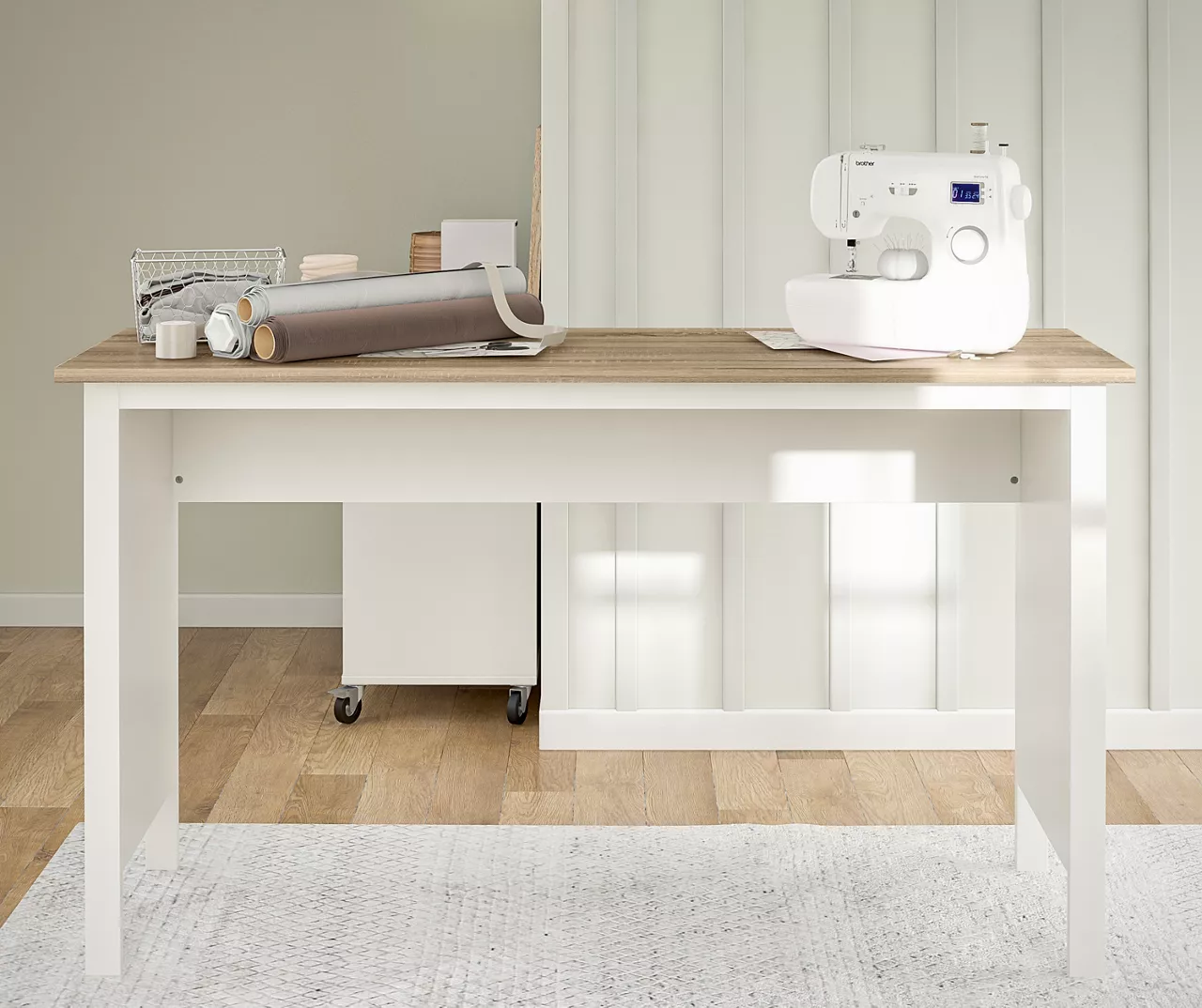 Evolution Vantage White & Weathered Oak Workbench 5 Evolution Vantage White & Weathered Oak Workbench - Image 3