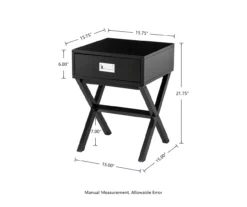 Glitzhome X-Leg End Table -FurniHub Store 810598717 A0 6