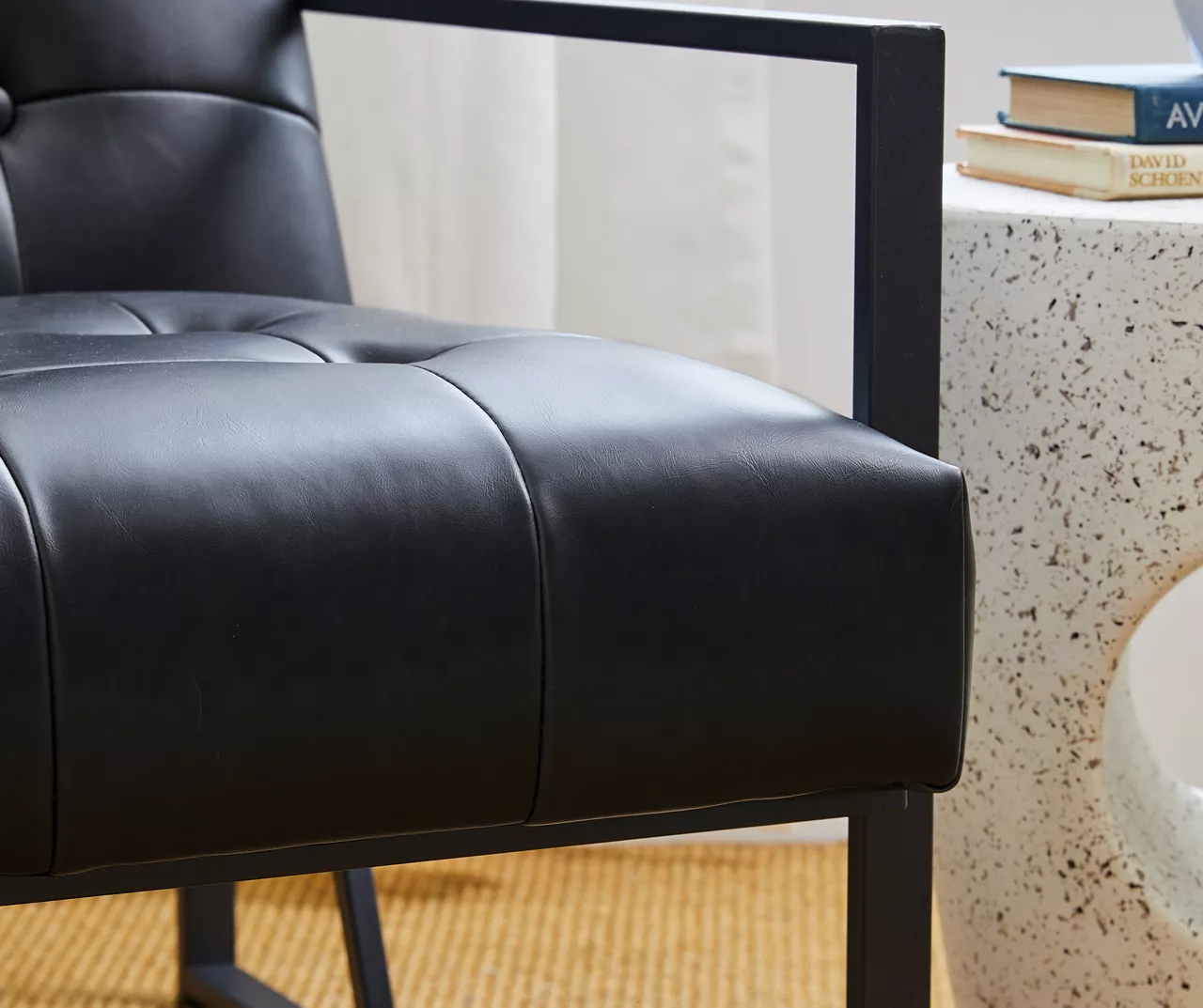 Glitzhome Modern Industrial Faux Leather Accent Chairs, 2-Pack 8 Glitzhome Modern Industrial Faux Leather Accent Chairs, 2-Pack - Image 6