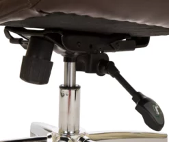 Dark Brown Mid-Century Modern Faux Leather Executive Office Chair -FurniHub Store 810598937 A0 6