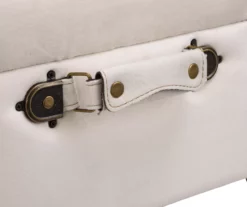 Seashell White Velvet Suitcase Storage Stool -FurniHub Store 810598945 A0 5