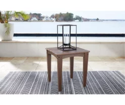 Emmeline Wood Look End Table -FurniHub Store 810599347 1