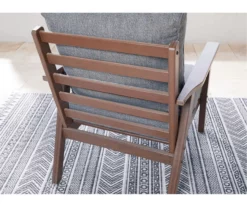 Emmeline Wood Look Cushioned Patio Lounge Chairs, 2-Pack -FurniHub Store 810599348 2