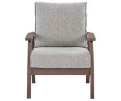 Emmeline Wood Look Cushioned Patio Lounge Chairs, 2-Pack -FurniHub Store 810599348 3