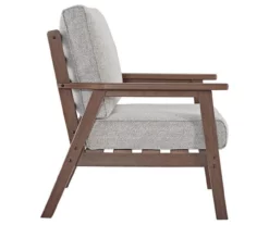 Emmeline Wood Look Cushioned Patio Lounge Chairs, 2-Pack -FurniHub Store 810599348 4