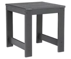 Amora Slat Wood Look Patio End Table