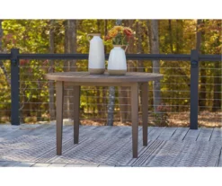 Germalia Slat Wood Patio Dining Table -FurniHub Store 810599431 2