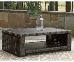Grasson Lane All-Weather Wicker Patio Coffee Table -FurniHub Store 810599433 1