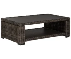 Grasson Lane All-Weather Wicker Patio Coffee Table -FurniHub Store 810599433 2