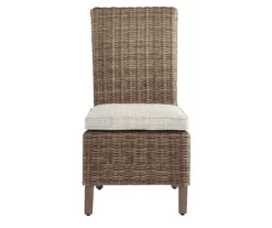 Beachcroft All-Weather Wicker Cushioned Patio Dining Chairs, 2-Pack -FurniHub Store 810599436 3