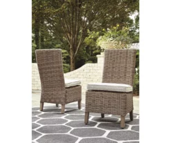 Beachcroft All-Weather Wicker Cushioned Patio Dining Chairs, 2-Pack -FurniHub Store 810599436 5