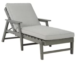 Visola Wood Look Cushioned Patio Chaise Lounge -FurniHub Store 810599443 2