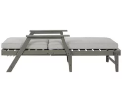 Visola Wood Look Cushioned Patio Chaise Lounge -FurniHub Store 810599443 8