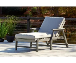 Visola Wood Look Cushioned Patio Chaise Lounge -FurniHub Store 810599443 9