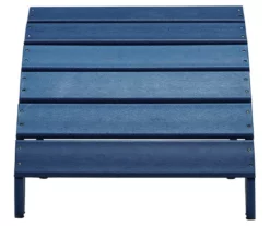 Sundown Treasure Blue Slat Ottoman