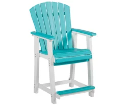 Eisley Wood Look Patio Dining Counter Stools, 2-Pack -FurniHub Store 810599459 1