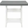 Transville Gray & White Wood Look Patio Counter Table -FurniHub Store 810599462 3
