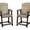 Fairen Trail Wood Look Patio Dining Counter Stools, 2-Pack -FurniHub Store 810599463 8