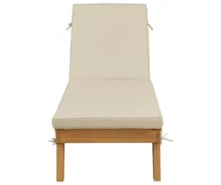 Byron Bay Wood Cushioned Patio Chaise Lounge