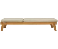 Byron Bay Wood Cushioned Patio Chaise Lounge -FurniHub Store 810599470 9
