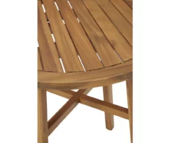 Vallerie Wood 3-Piece Cushioned Patio Bistro Set -FurniHub Store 810599472 11