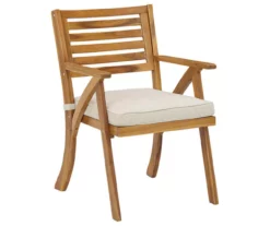 Vallerie Wood 3-Piece Cushioned Patio Bistro Set -FurniHub Store 810599472 3